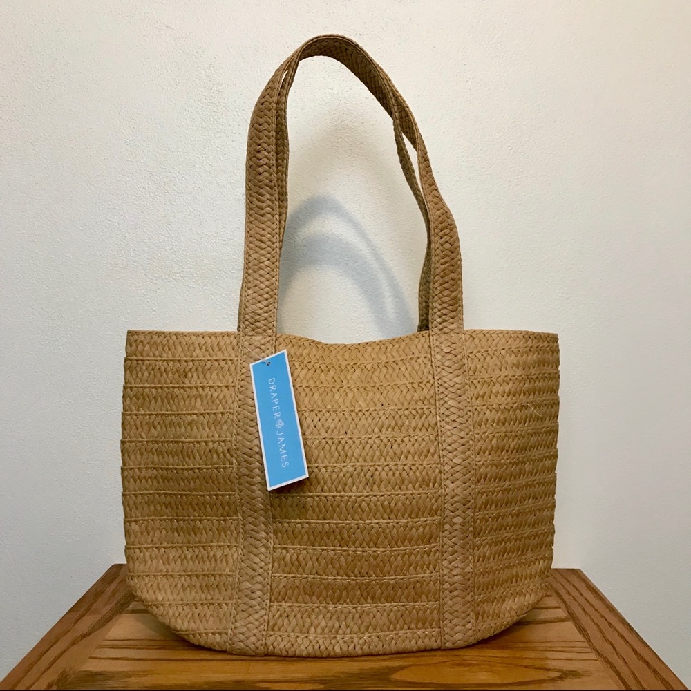 NWT Draper James Everyday Straw Tote Bag